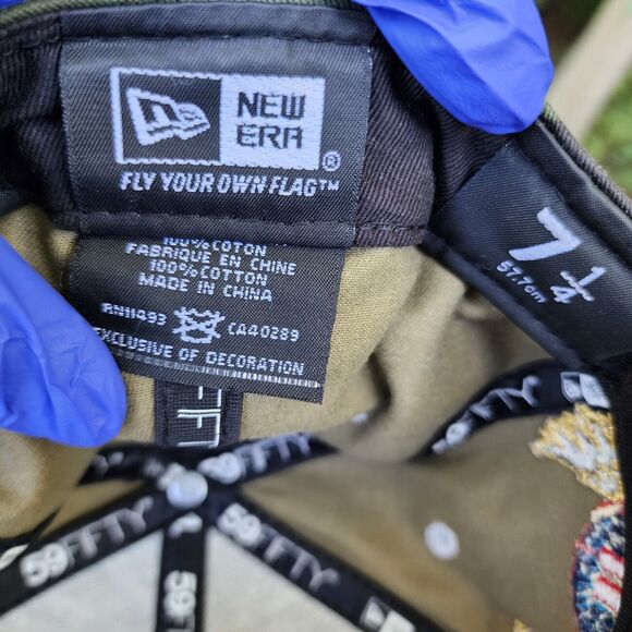 New York Yankees Mens Hat Cap New Era MLB 59Fifty Fitted - Size 7 1/4 Camouflage - Picture 15 of 16
